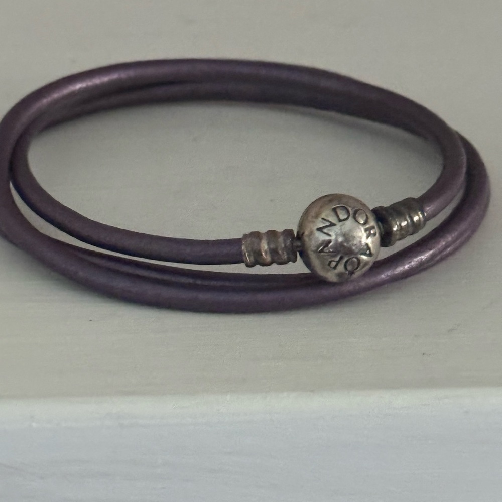 Pandora leather wrap bracelet
